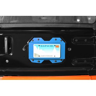 Playboy Blue Rear License Plate Relocator For Jeep Wrangler JL 2018-2019 Steinjager J0048642