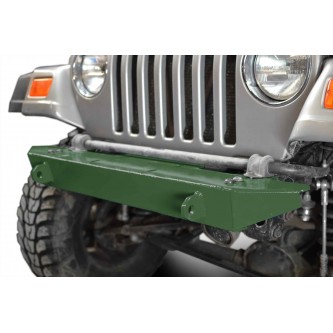 Fits Jeep Wrangler TJ 1997-2006.  Front Bumper. Locas Green.  Made in the USA