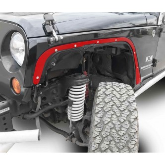 Fits Jeep JK 2007-2018, Front Fender Deletes.  Red Baron.  Kit includes two front fender deletes.  Made in the USA.