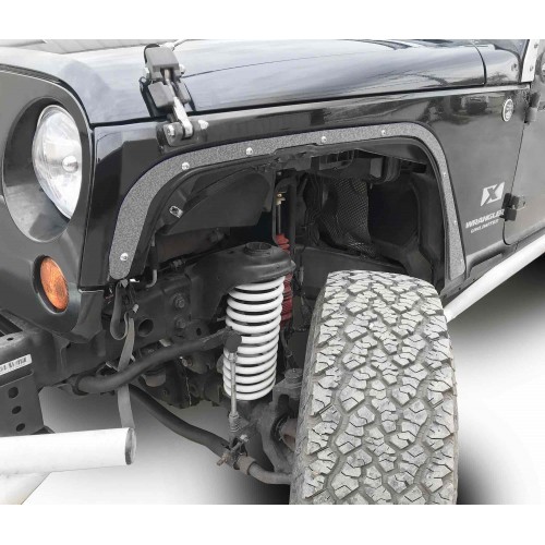 Fits Jeep JK 2007-2018, Front Fender Deletes.  Gray Hammertone.  Kit includes two front fender deletes.  Made in the USA.