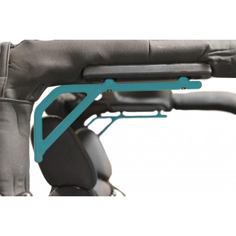 Grab Handle, Jeep JK, Rigid Wire Form, (Painted Teal) Rear Seat, Kit, 2 Door Only