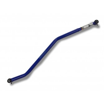 Fits Jeep JL 2018-Present, Premium Panhard Bar, Double Adjustable (Rear).  Fits stock to 6 inch lifts.  Poly/Poly.  Southwest Blue.  Made in the USA.