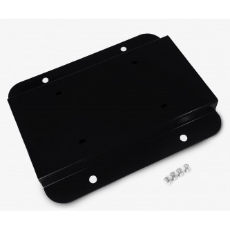 Fits Jeep JK 2007-2018, License Plate Relocation Kit, Black.  Made in the USA.