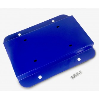 Fits Jeep JK 2007-2018, License Plate Relocation Kit, Southwest Blue.  Made in the USA.