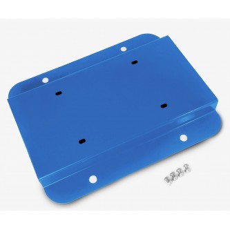 Fits Jeep JK 2007-2018, License Plate Relocation Kit, Playboy Blue.  Made in the USA.