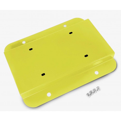 Fits Jeep JK 2007-2018, License Plate Relocation Kit, Lemon Peel.  Made in the USA.