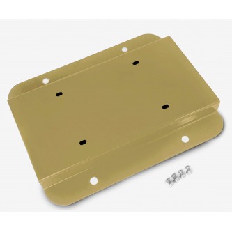 Fits Jeep JK 2007-2018, License Plate Relocation Kit, Military Beige.  Made in the USA.
