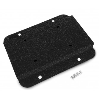 Fits Jeep JK 2007-2018, License Plate Relocation Kit, Texturized Black.  Made in the USA.