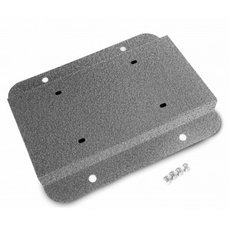 Fits Jeep JK 2007-2018, License Plate Relocation Kit, Gray Hammertone.  Made in the USA.