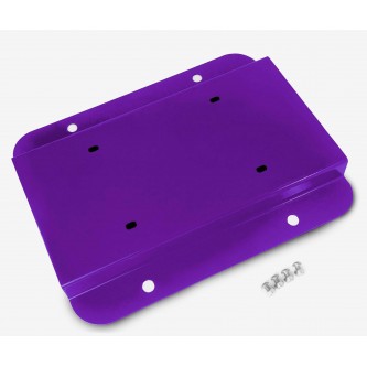 Fits Jeep JK 2007-2018, License Plate Relocation Kit, Sinbad Purple.  Made in the USA.