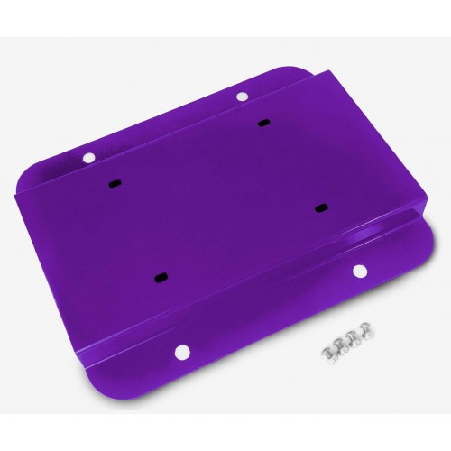 Fits Jeep JK 2007-2018, License Plate Relocation Kit, Sinbad Purple.  Made in the USA.