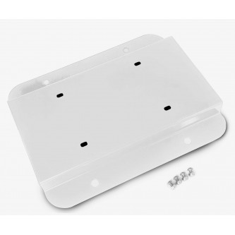 Fits Jeep JK 2007-2018, License Plate Relocation Kit, Cloud White.  Made in the USA.