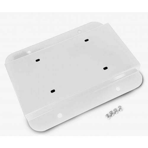 Fits Jeep JK 2007-2018, License Plate Relocation Kit, Cloud White.  Made in the USA.