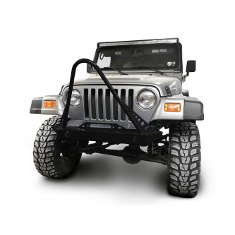 Fits Jeep Wrangler TJ 1997-2006.  Front Bumper with Stinger. Black.  Made in the USA