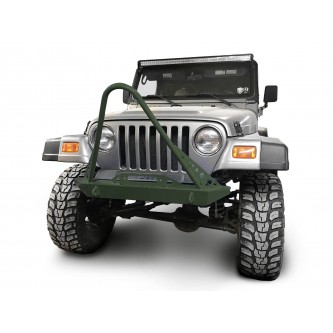 Fits Jeep Wrangler TJ 1997-2006.  Front Bumper with Stinger. Locas Green.  Made in the USA