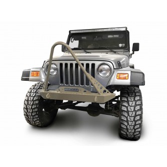 Fits Jeep Wrangler TJ 1997-2006.  Front Bumper with Stinger. Military Beige.  Made in the USA