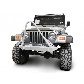 Fits Jeep Wrangler TJ 1997-2006.  Front Bumper with Stinger. Cloud White.  Made in the USA