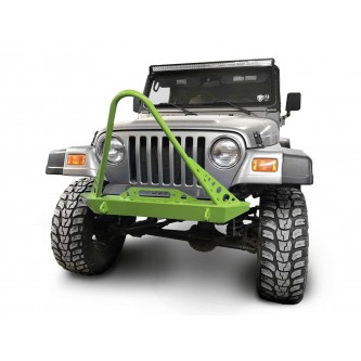 Fits Jeep Wrangler TJ 1997-2006.  Front Bumper with Stinger. Gecko Green.  Made in the USA