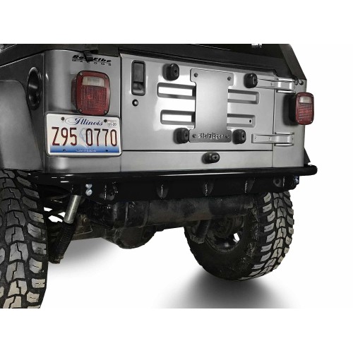 Fits Jeep Wrangler TJ 1997-2006.  Rear Bumper.  Black.  Made in the USA.