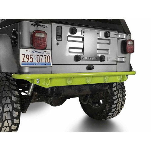 Fits Jeep Wrangler TJ 1997-2006.  Rear Bumper.  Gecko Green.  Made in the USA.