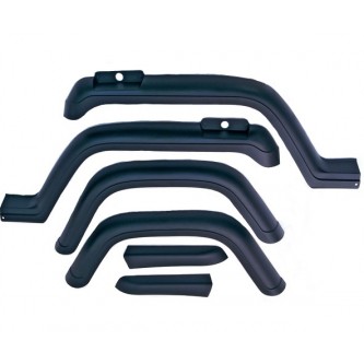 Rugged Ridge 11602.01 Factory Style Fender Flare Kit - 6 Piece set for Jeep YJ. Replaces OE 4206
