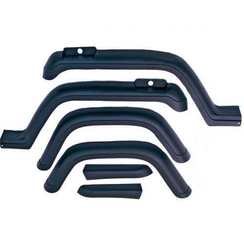 Rugged Ridge 11602.01 Factory Style Fender Flare Kit - 6 Piece set for Jeep YJ. Replaces OE 4206