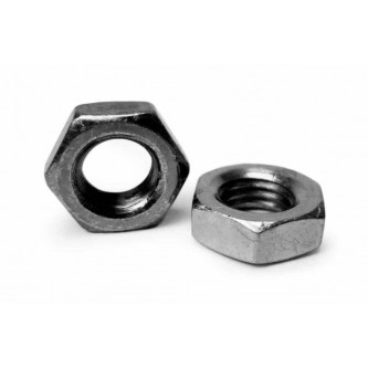 Nut, Jam, M10 x 1.50 LH ZC, Fasteners, Nuts, M10 x 1.50 LH, Jam Class 4 Zinc Clear (Silver) Plating 