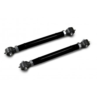 Fits Jeep JK, Rear Lower Control Arm, Pair, Double Adjustable (0-5 inch Lift). Black.  Made in the USA.