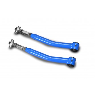 Fits Jeep JK, Rear Upper Control Arm, Pair, Double Adjustable (0-5 inch Lift). Playboy Blue.  Made in the USA.