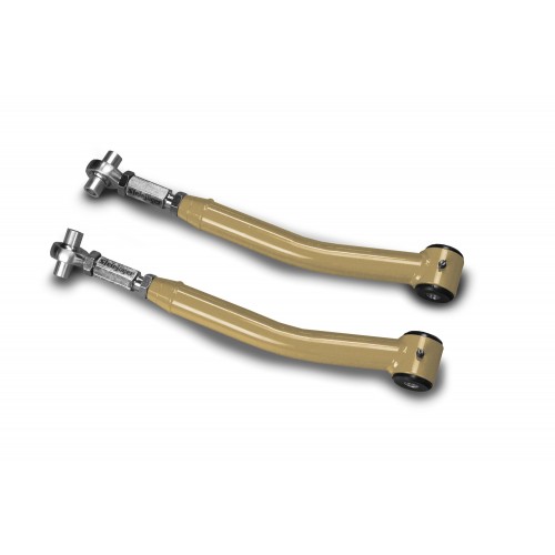 Fits Jeep JK, Rear Upper Control Arm, Pair, Double Adjustable (0-5 inch Lift). Military Beige.  Made in the USA.