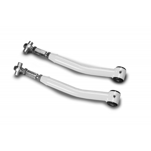 Fits Jeep JK, Rear Upper Control Arm, Pair, Double Adjustable (0-5 inch Lift). Cloud White.  Made in the USA.