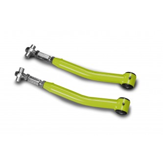 Fits Jeep JK, Rear Upper Control Arm, Pair, Double Adjustable (0-5 inch Lift). Gecko Green.  Made in the USA.