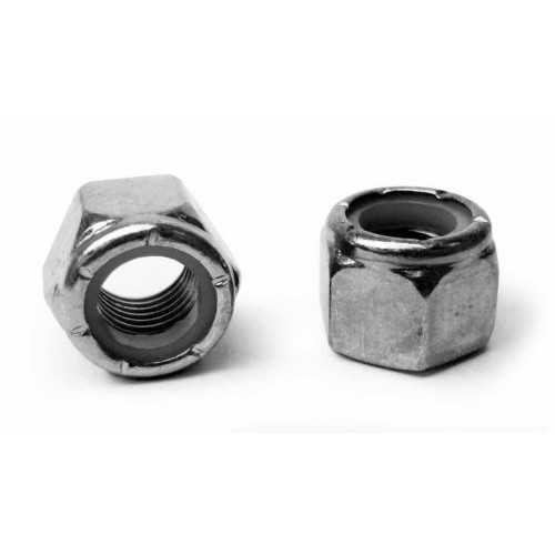 Nut, Lock, M10 x 1.50 RH, Grade 5, ZCHF, Fasteners, Nuts, M10 x 1.50 RH, Lock Grade 5 Zinc Clear Hex Free (ROHS) 