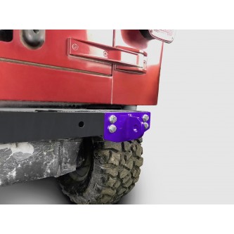 Fits Jeep Wrangler TJ 1997-2006.  Rear D-Ring Mount Bumperette.  Sinbad Purple.  Made in the USA.
