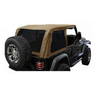 Bowless Soft Top Spice Diamond w/ Tint Jeep Wrangler TJ 1997-2006 BRT10037