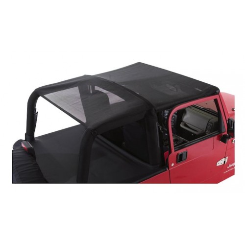 CB10011 Crown Rough Trail Black Mesh Combo Beach Topper- Jeep Wrangler YJ 1992-1995