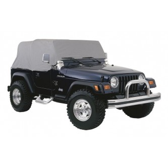 RT Off-Road CC10309 Cab Only Cover NON-Waterproof Gray For 1992-06 Jeep Wrangler YJ/TJ