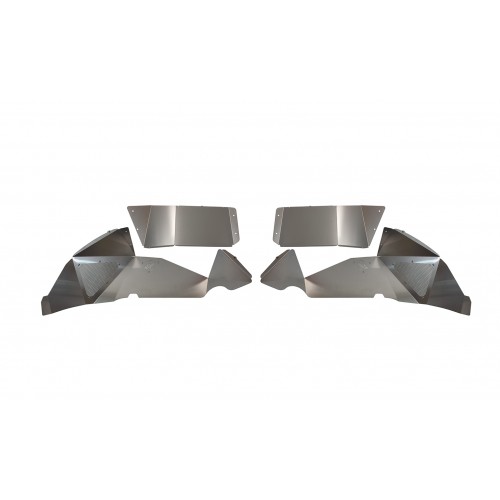 Fishbone Rear JL Raw Aluminum Inner Fenders