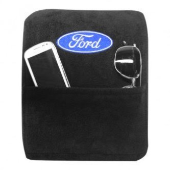 Black Armrest Console Cover Pad for Ford F150 2004-2014 Seat Armour KAFORD150 