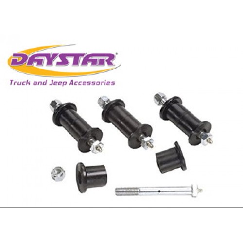 Daystar Polyurethane Greaseable Bolt & Bushing Kit Front or Rear Shackles Only, 87-96 Jeep YJ Grease Bolt Kit F or R