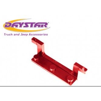 Daystar Winch & Recovery Accessories License Plate Brackets for Roller Fairlead Isolator; Red, License Plate Bracket for Roller Fairlead Isolator; Red