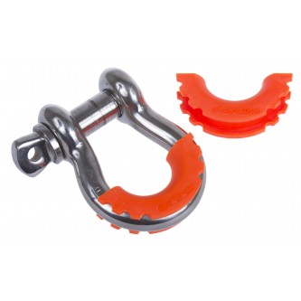 Daystar Winch & Recovery Accessories D-RING / SHACKLE ISOLATOR; Fluorescent Orange; Pair, D-RING / SHACKLE ISOLATOR; Fluorescent Orange; Pair