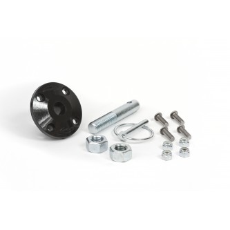 Daystar Truck Accessories Hood Pin Kit; Black; Single; Includes Polyurethane Isolator; Pin; Spring Clip; and Related Hardware, Hood Pin Kit; Black