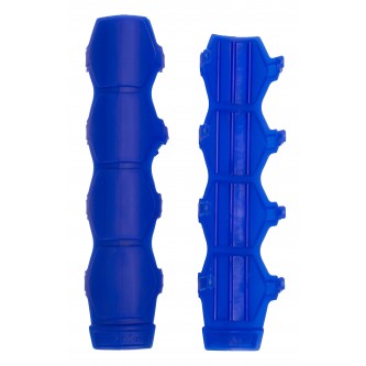 Daystar Shock Boots Universal Shock and Steering Stabilizer Armor; Blue; Includes Mounting Rings  (Set of 4), Shock Armor; Blue (Set of 4)