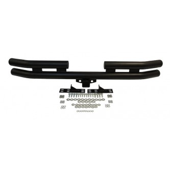 Double Tube Bumper Rear Black Jeep CJ Wrangler YJ TJ 1976-2006 RT20007