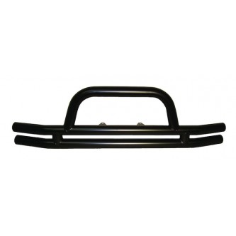 Double Tube Bumper Front Black Jeep Wrangler JK 2007-2016 Rough Trail RT20018