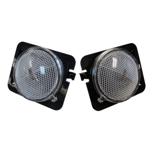 Side Marker Light Kit Clear for Jeep Wrangler JK  2007-2018 RT28028 Crown