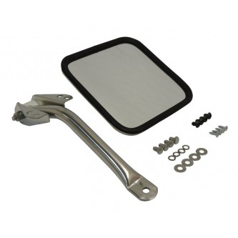 Mirror & Arm Left Stainless Jeep CJ 1955-1986 Rough Trail RT30007