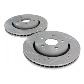 Performance Brake Rotor Set Front Drilled & Slotted Jeep Grand Cherokee Commander RT31003