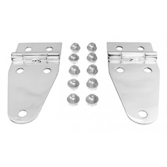 Stainless Hood Hinges for Jeep CJ Wrangler YJ 1976-1995 Crown RT34012 